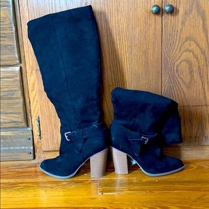 High Black Boots Size 8.5